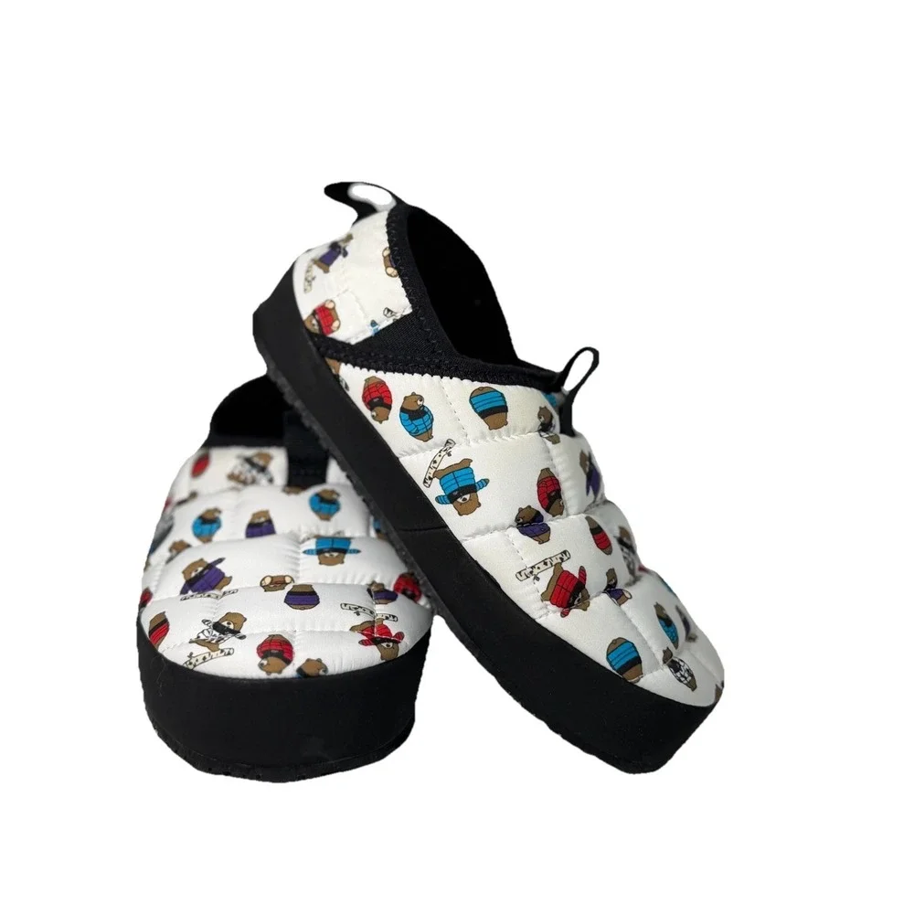 The North Face Nuptse Mules Bears Print Kids Size 3 No Box